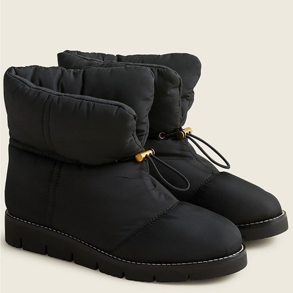 J. Crew NWT Elsa puffer boot with primaloft in black - Picture 1 of 9